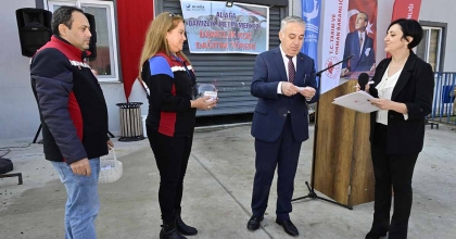 ALİAĞA’DA 50 ADET DAMIZLIK KOÇ, YETİŞTİRİCİLERE TESLİM EDİLDİ