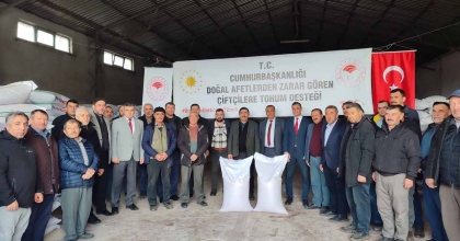 KURAKLIKTAN ZARAR GÖREN 71 ÇİFTÇİYE 19 TON NOHUT TOHUMU DAĞITILDI