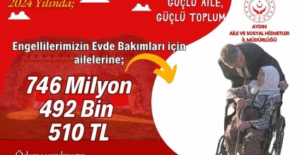 AYDIN'DA 1 YILDA 746 MİLYON LİRALIK ENGELLİ DESTEĞİ YAPILDI