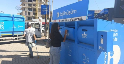 BAYRAKLI'DAN GERİ DÖNÜŞÜME 1 YILDA 650 TON ATIK