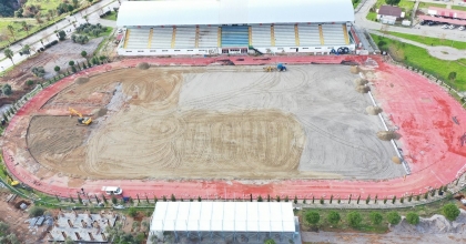 BİNALİ YILDIRIM STADYUMU'NDA YENİLEME ÇALIŞMALARI DEVAM EDİYOR