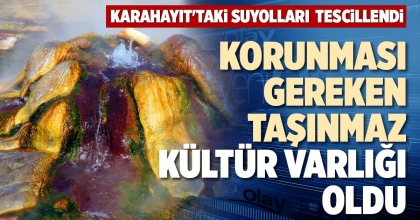 KARAHAYIT'TAKİ SUYOLLARI TESCİLLENDİ
