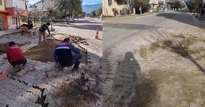 KARACASU’DA BOZUK YOLLAR BAKIMA ALINDI