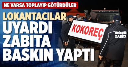 LOKANTACILAR UYARDI ZABITA BASKIN YAPTI