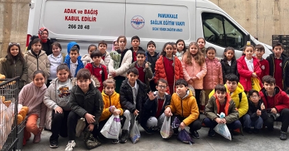 MİNİK YÜREKLERDEN PASVAK’A ANLAMLI BAĞIŞ