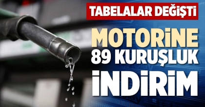 MOTORİNE 89 KURUŞLUK İNDİRİM
