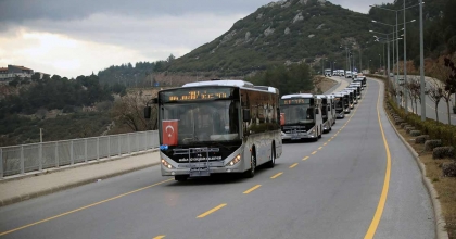MUĞLA BÜYÜKŞEHİR BELEDİYESİ FİLOSUNA 35 YENİ OTOBÜS DAHİL ETTİ