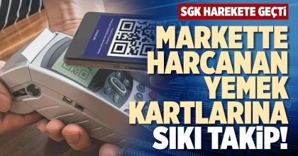 MARKETTE HARCANAN YEMEK KARTLARINA SIKI TAKİP!