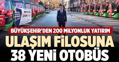 ULAŞIM FİLOSUNA 38 YENİ OTOBÜS