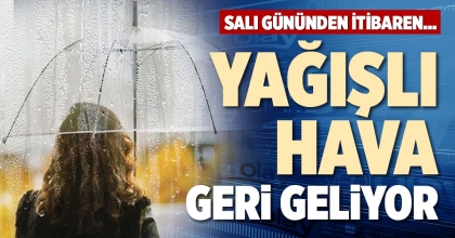 YAĞIŞLI HAVA GERİ GELİYOR