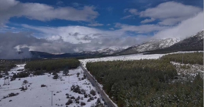 YILANLI DAĞI'NIN KIŞ MANZARASI MEST ETTİ