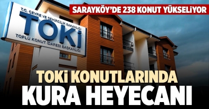 TOKİ KONUTLARINDA KURA HEYECANI