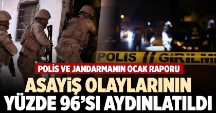 ASAYİŞ OLAYLARININ YÜZDE 96’SI AYDINLATILDI