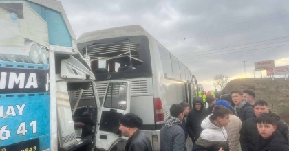 AFYONKARAHİSAR’DA OTOBÜS KAZASI