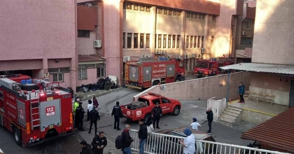 AYDIN DEVLET HASTANESİ'NDE YANGIN PANİĞİ