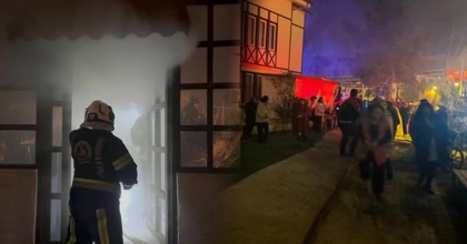 BAKIM MERKEZİNDE DUMANLAR KORKUTTU