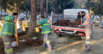 BULDAN KABRİSTANI BAKIMDAN GEÇTİ