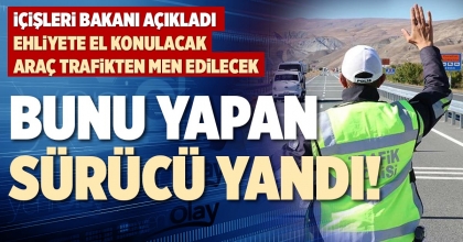 BUNU YAPAN SÜRÜCÜ YANDI!
