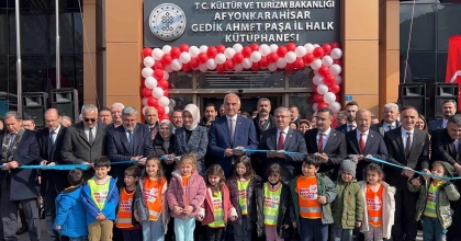 BAKAN ERSOY, AFYONKARAHİSAR'DA KÜTÜPHANE AÇILIŞI YAPTI