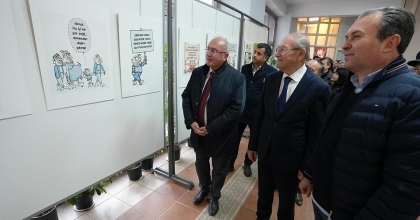 DENİZLİ’DE METİN ÜSTÜNDAĞ KARİKATÜR SERGİSİ AÇILDI