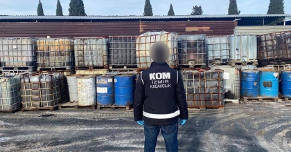 İZMİR'DE KAÇAK AKARYAKIT OPERASYONU