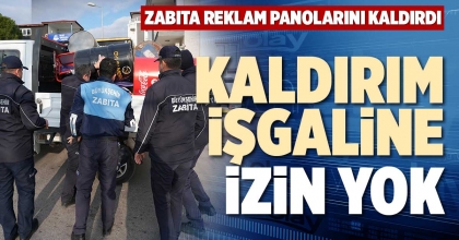 KALDIRIM İŞGALİNE İZİN YOK