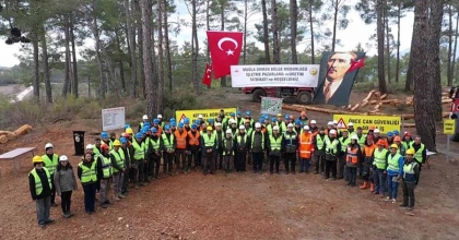 KAVAKLIDERE’DE ORMAN ÜRETİM TATBİKATI GERÇEKLEŞTİRİLDİ