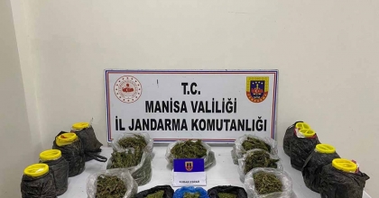 MANİSA'DA JANDARMADAN ESRAR OPERASYONU
