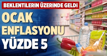 OCAK ENFLASYONU YÜZDE 5