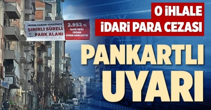 PANKARTLI UYARI