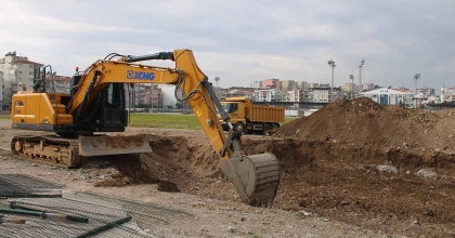 STADYUM İÇİN DÜĞMEYE BASILDI, ÇALIŞMALAR BAŞLADI