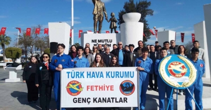 TÜRK HAVA KURUMU FETHİYE'DE 100. KURULUŞ YIL DÖNÜMÜNÜ KUTLADI