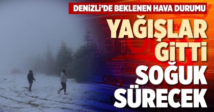 YAĞIŞLAR GİTTİ SOĞUK SÜRECEK