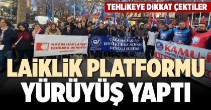 LAİKLİK PLATFORMU YÜRÜYÜŞ YAPTI
