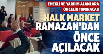 HALK MARKET RAMAZAN’DA ÖNCE AÇILACAK
