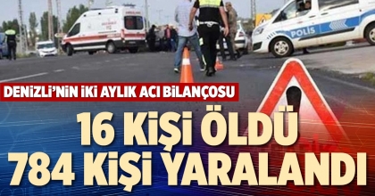 16 KİŞİ ÖLDÜ, 784 KİŞİ YARALANDI