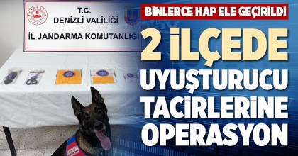 2 İLÇEDE UYUŞTURUCU TACİRLERİNE OPERASYON
