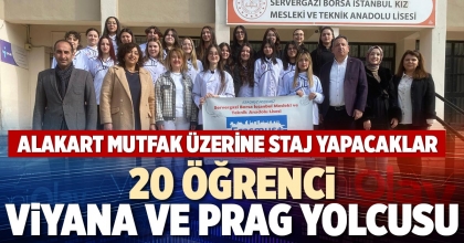 20 ÖĞRENCİ VİYANA VE PRAG YOLCUSU