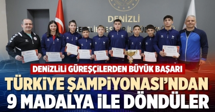 TÜRKİYE ŞAMPİYONASI’NDAN 9 MADALYA İLE DÖNDÜLER