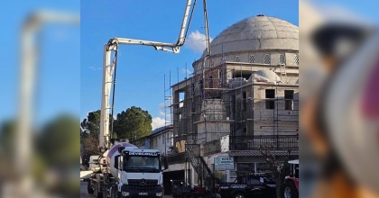 BEYAĞAÇ ÇARŞI CAMİ İNŞAATINDA SONA GELİNDİ