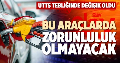 BU ARAÇLARDA ZORUNLULUK OLMAYACAK