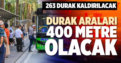 DURAK ARALARI 400 METRE OLACAK