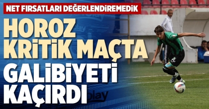 HOROZ, KRİTİK MAÇTA GALİBİYETİ KAÇIRDI