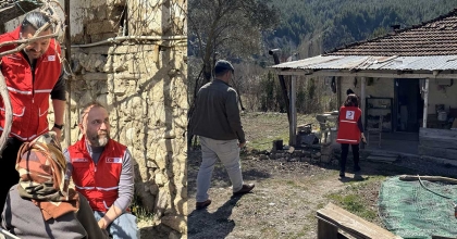 KIZILAY KIRSALDAKİ İHTİYAÇ SAHİPLERİNE ULAŞTI