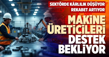 MAKİNE ÜRETİCİLERİ DESTEK BEKLİYOR