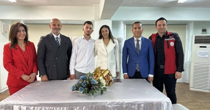 ORTACA’DA EVLİLİK KREDİSİNDEN FAYDALANAN İLK ÇİFTİN NİKAHI KIYILDI