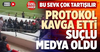 PROTOKOL KAVGA ETTİ SUÇLU MEDYA OLDU