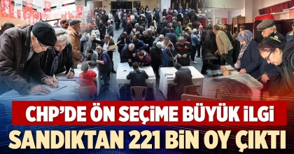 SANDIKTAN 221 BİN OY ÇIKTI