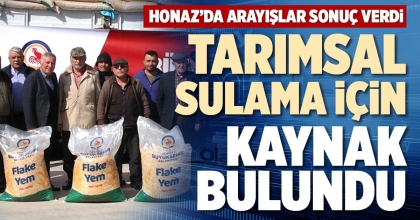 TARIMSAL SULAMA İÇİN KAYNAK BULUNDU