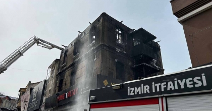 TARİHİ ÇARŞIDA KORKUTAN YANGIN